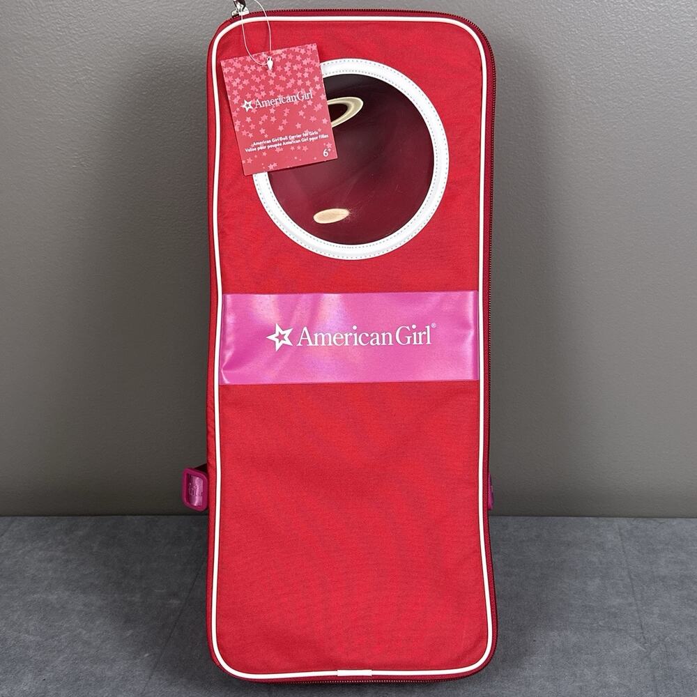 Retired American Girl 18" Doll Carrier Window Backpack Travel Case Tag Attached
